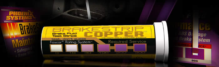 Brake Fluid Test Strips (Strip Dip - Brake Strip Copper)